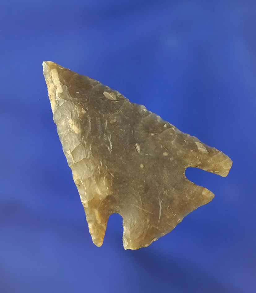 2 1/8" well styled Marcos point made from semi translucent high-quality Flint found in Texas.