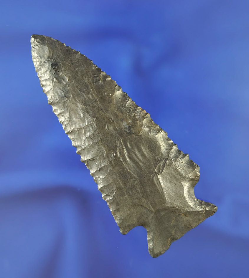 3 13/16" Stilwell Knife made from Ft. Payne Chert. Found in Kentucky.  Bennett COA.