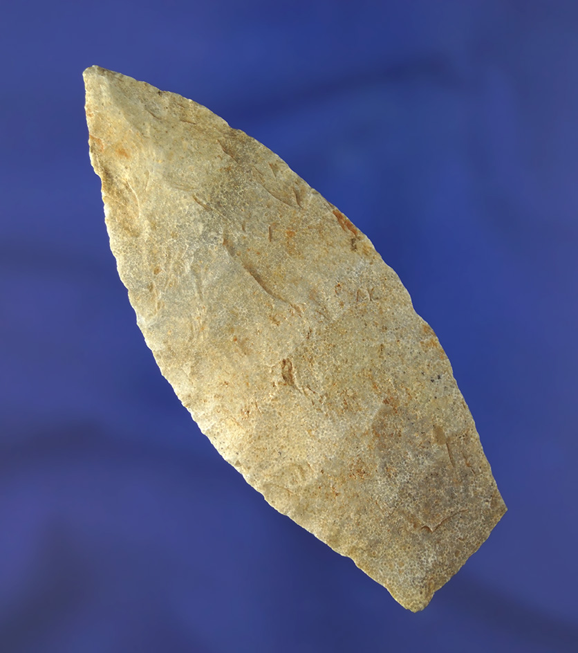 3 5/8" Sedalia made from Quartzite. Found in Benton Co., Missouri. Meadows COA.