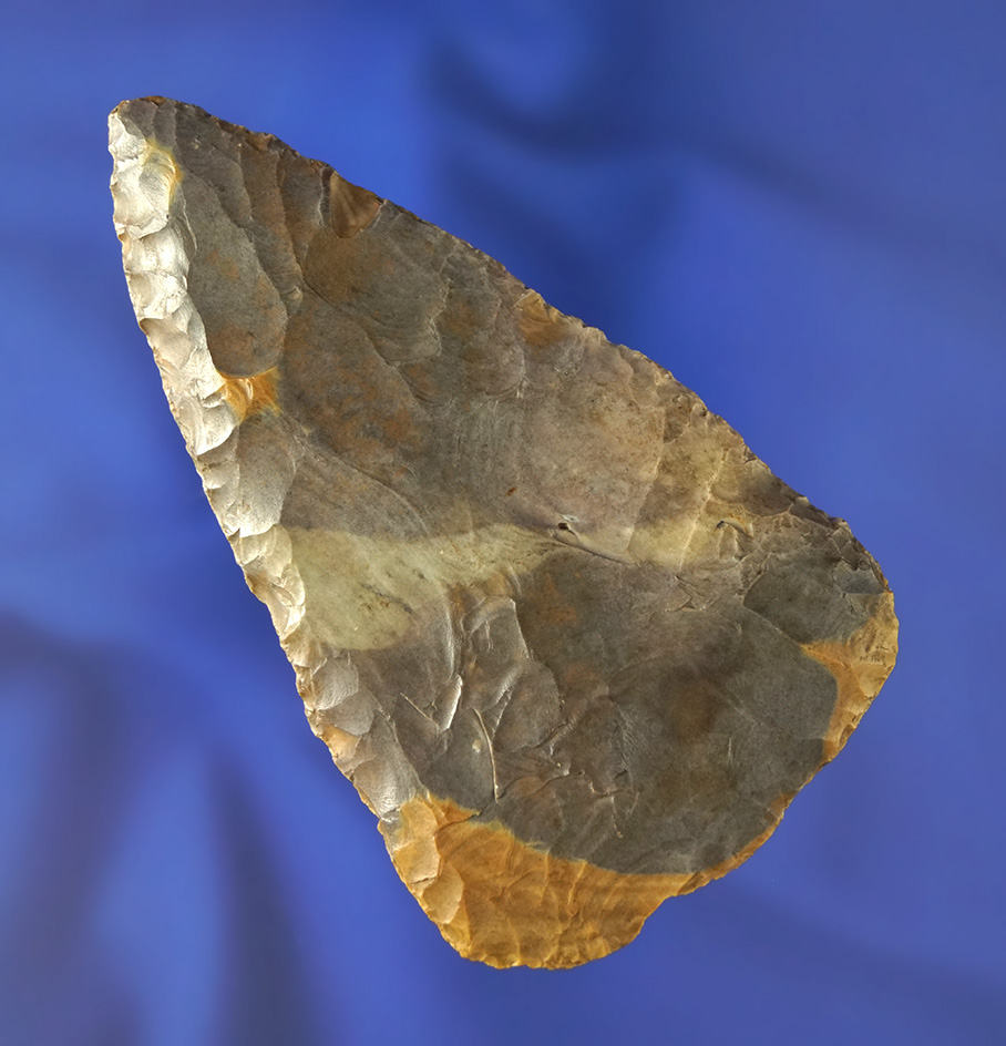 Highly Colored 3 1/4" Archaic Blade made from Sonora Flint, found in Southern Ohio.