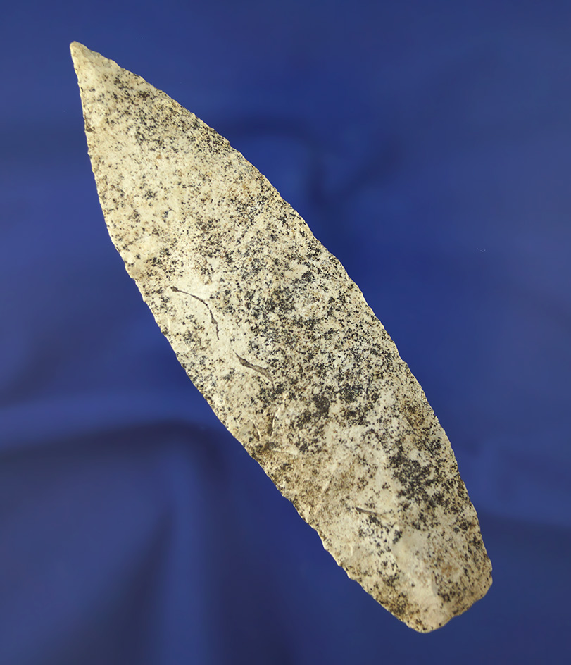 5 1/2" Sedalia made from Burlington Chert. Ex. Von Hilliard Collection. Comes with a Dickey COA.