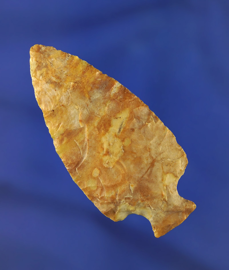 2 5/8" Flint Ridge Flint Tablerock found in Mt. Cory, Ohio. Bennett COA.