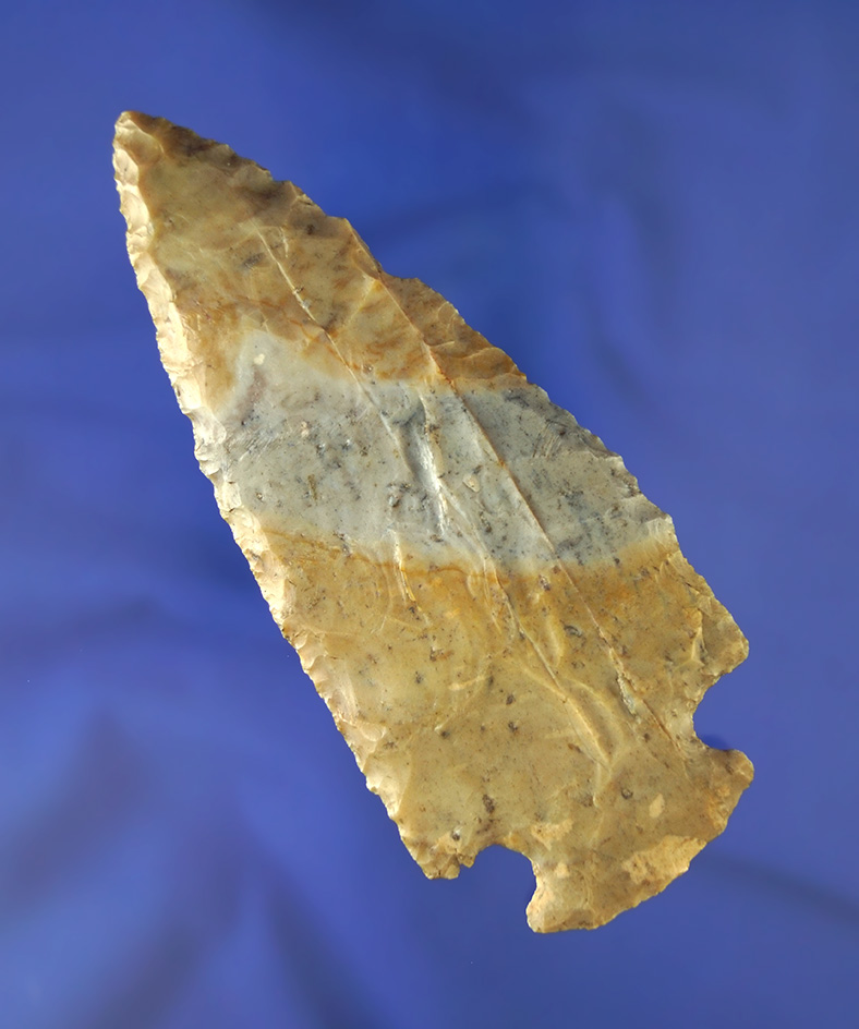 Large 4 7/8" Hopewell found in 1972 near the south end at Nesmith Lake in Sandusky Co., Ohio