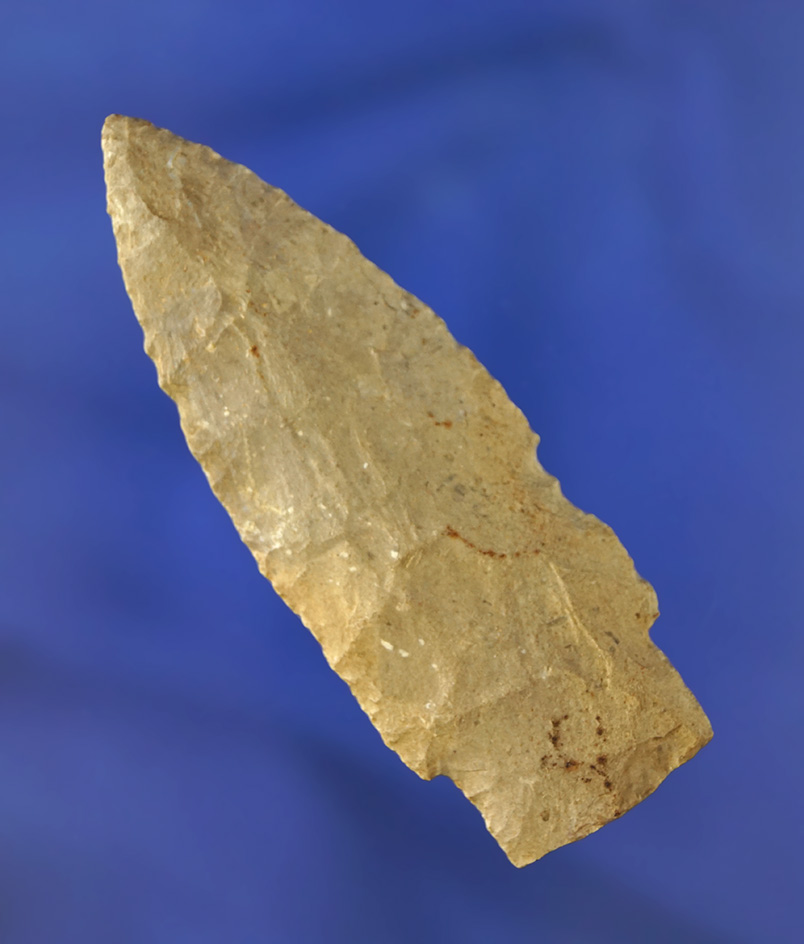 3" Stringtown Lance found on the McClure Farm in 1943 in Champaign Co., Ohio.  Davis COA.