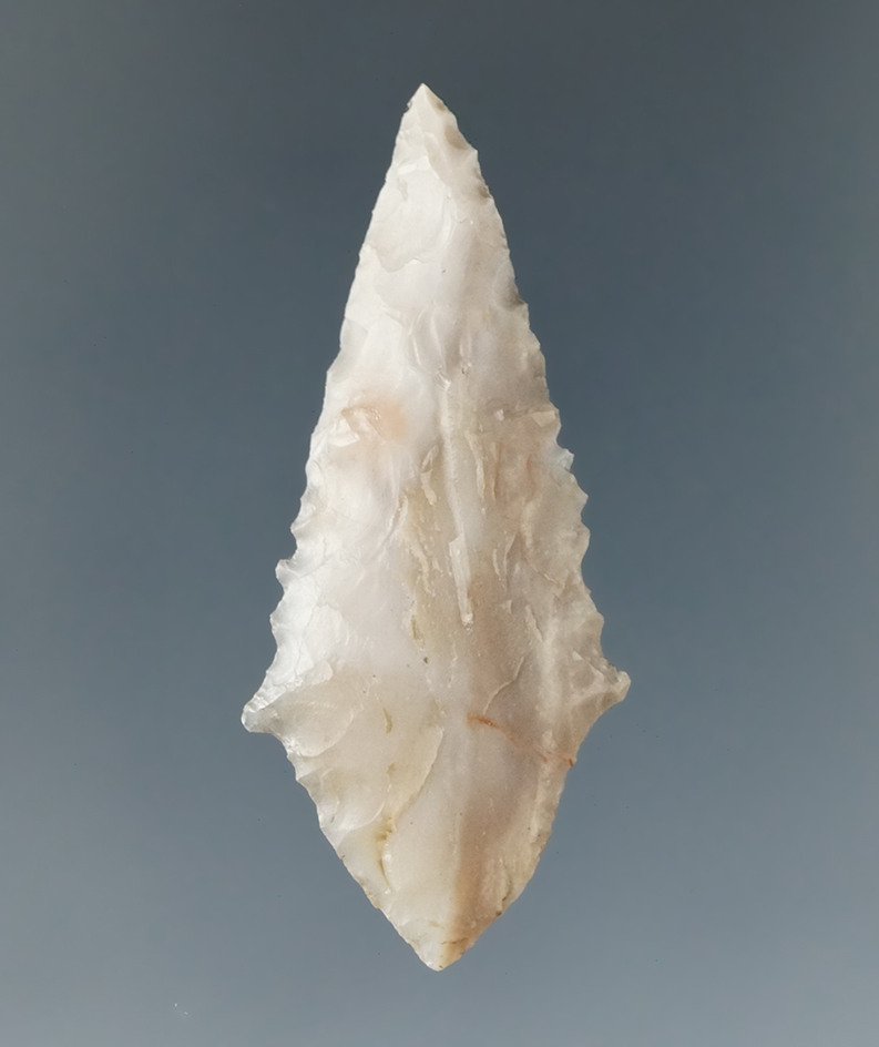 1 11/16" Agate Rabbit Island Dart found near the Columbia River.