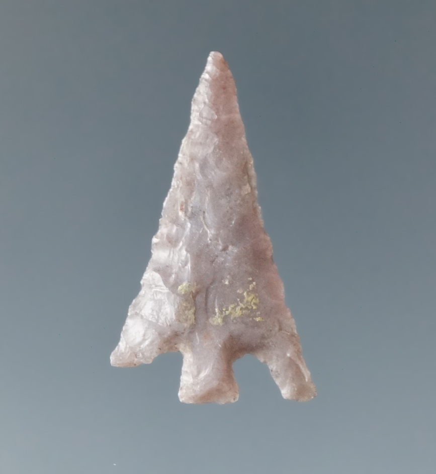 1 1/16" Columbia Plateau made from attractive purple Flint found near the Columbia River.