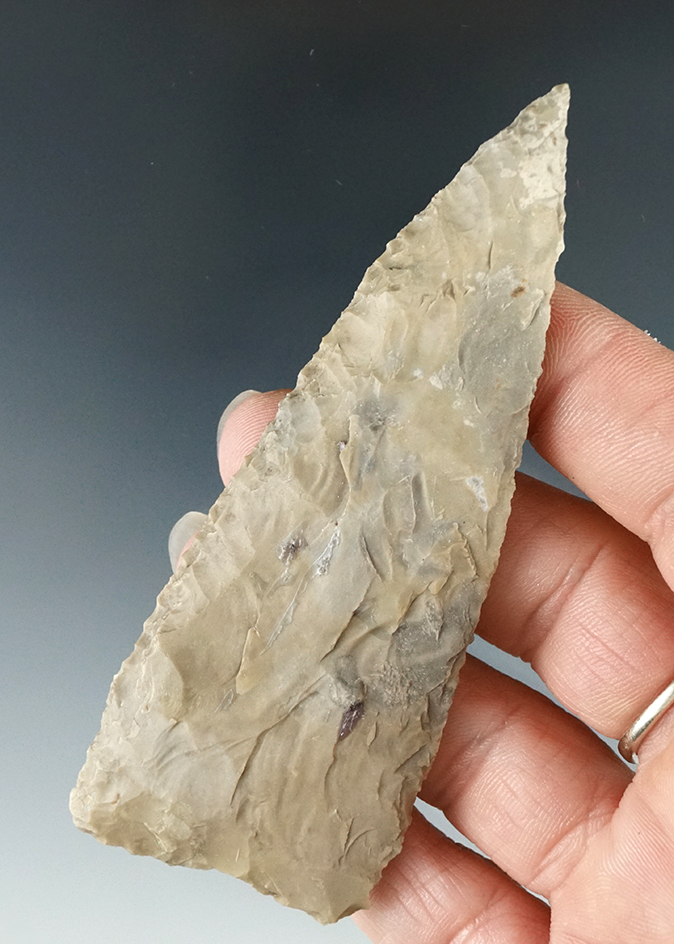 Ex. Museum! 3 11/16" Triangular knife found in Texas.