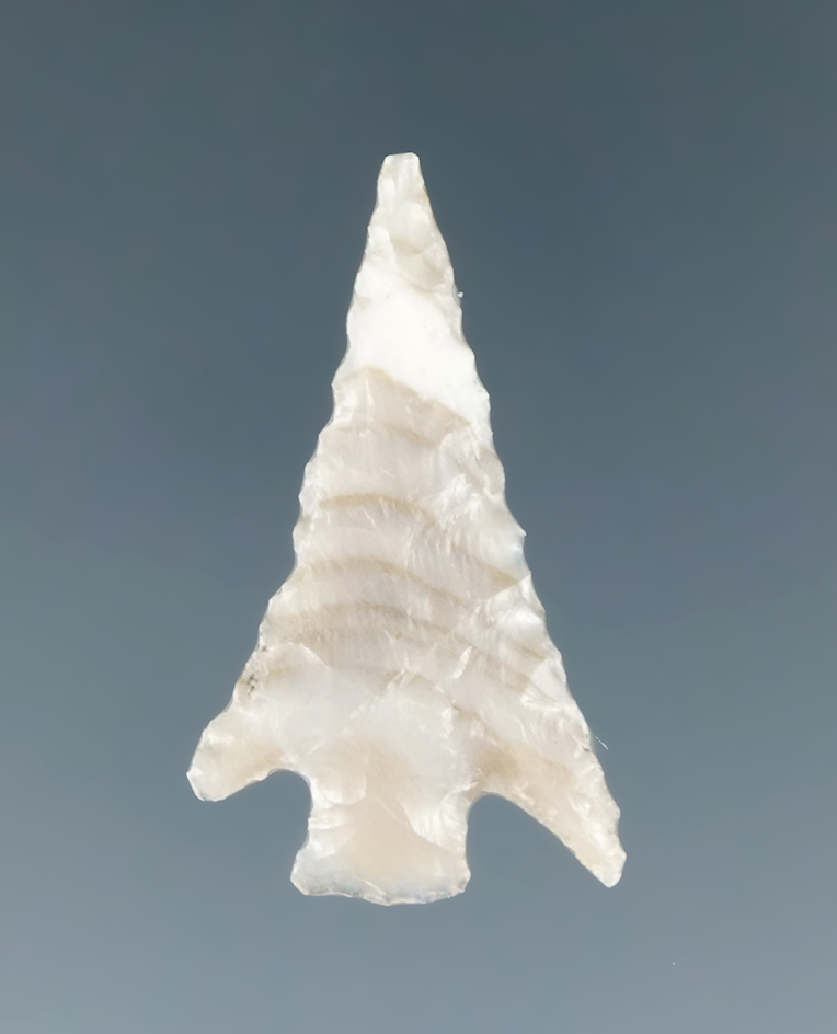 15/16" Columbia Plateau made from nicely banded material, found near the Columbia River, Oregon.