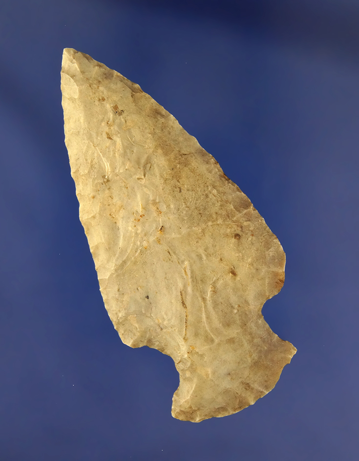 3" Flint Ridge Flint Hopewell found in Ross Co., Ohio.