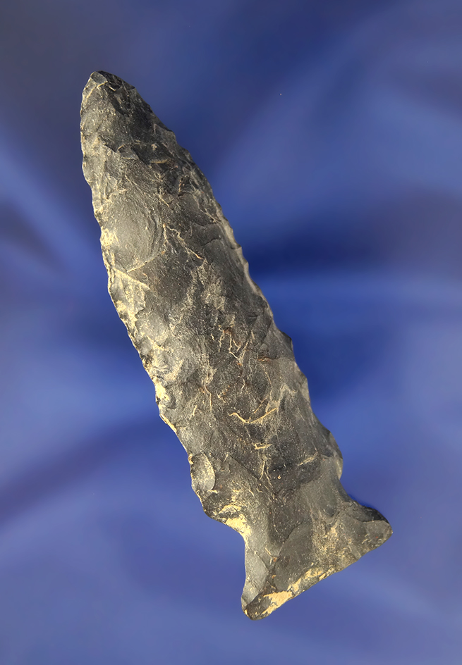 Large! 3 3/8" Fishspear  made from Coshocton Flint found in Ohio