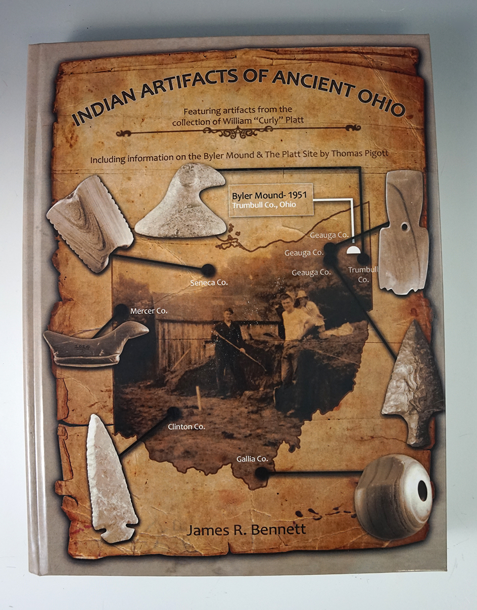 Hardback Book: "Indian Artifacts of Ancient Ohio" by James Bennett, 2014.