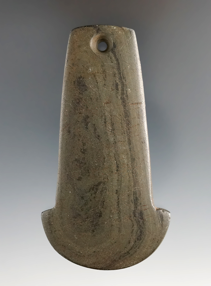 3 9/16" Adena Anchor Pendant. Brown Co., Ohio. Ex. White, Dills. Partain, Bennett, & Jackson COAs.