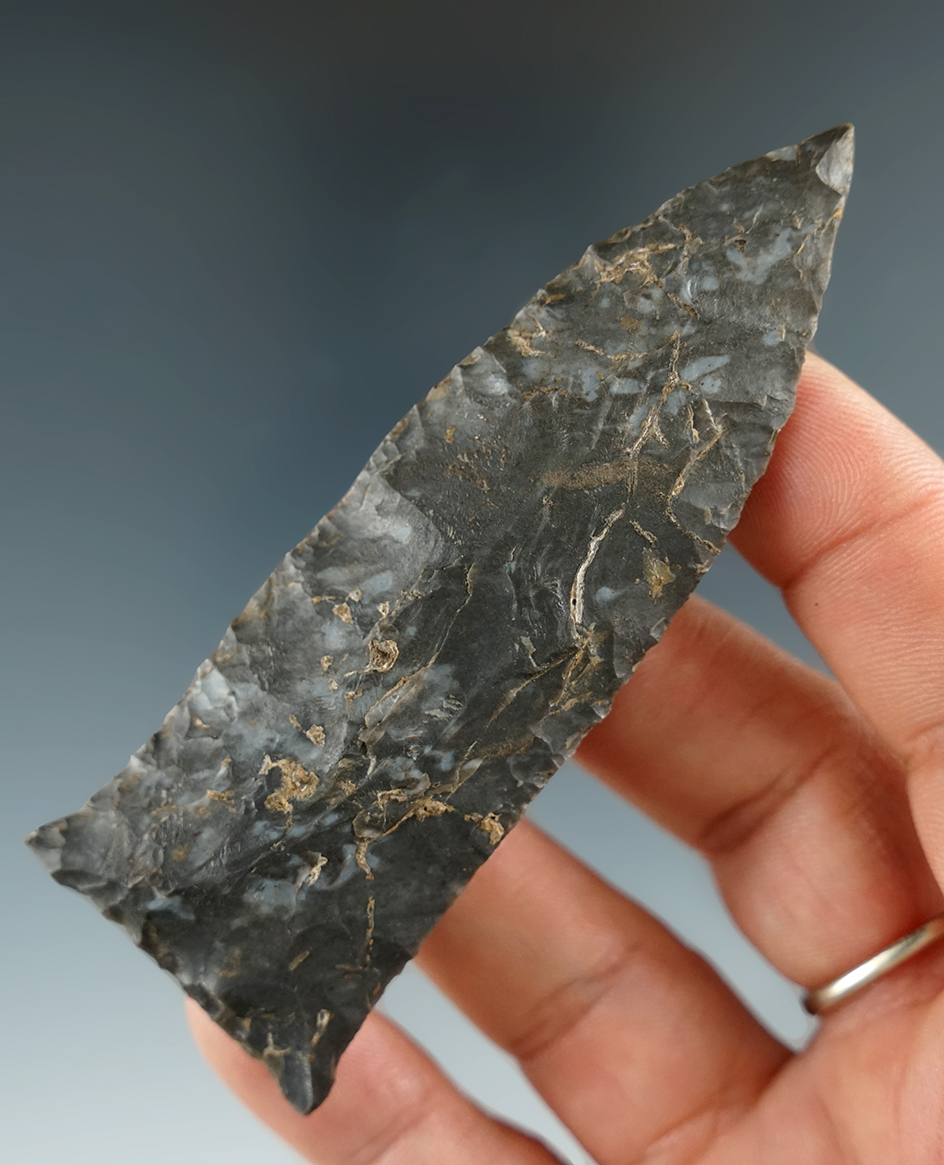 3 1/2" Classic style Copena. Dover Flint. Wayne Co., Kentucky by Scott Jones. Davis COA.