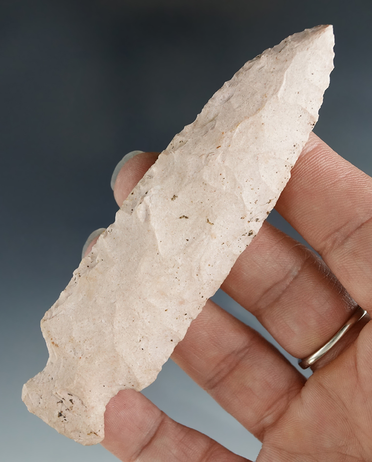 4" Tablerock made from heat-treated Burlington, most likely from the Missouri area. Jackson COA.