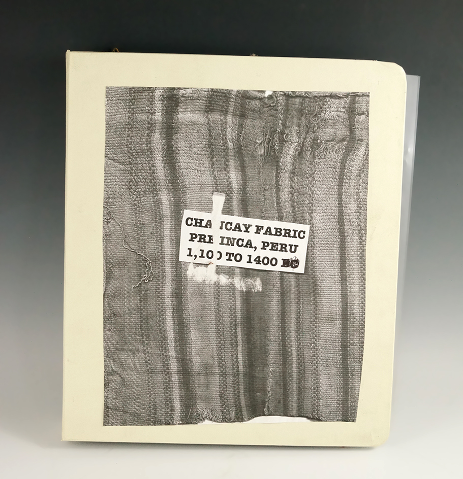 Very unique collection of 20+ textile samples of Chancay culture fabric from Peru.