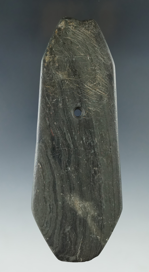 5 11/16" Hopewell Pendant with unique style, found in Trumbull Co., Ohio.Pictured. Ex. Wm.Platt.