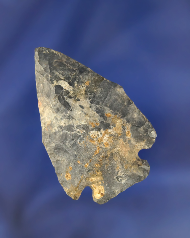 2 3/16" Coshocton Flint Pentagonal found in Ohio.