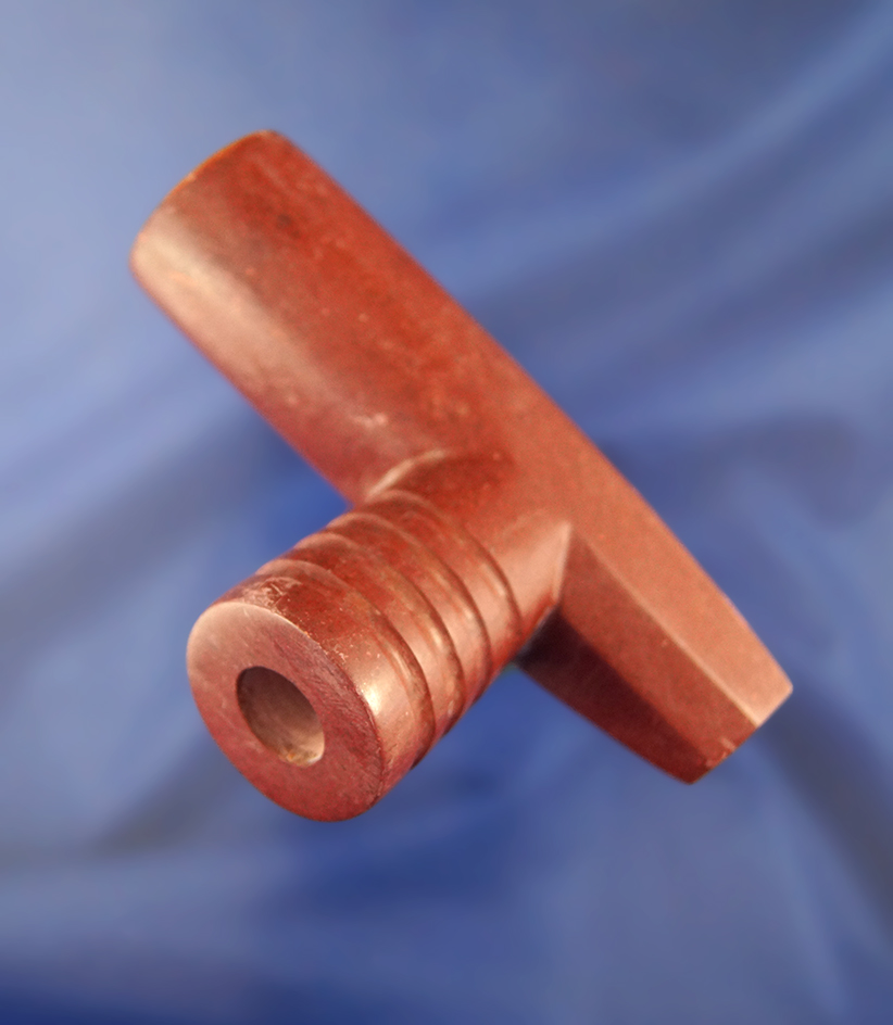 4" contemporary Catlinite Pipe signed by "Redwing".