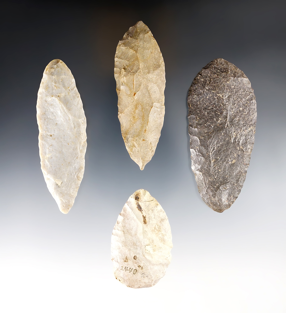 Set of 4 Midwest Blades in good condition. The largest is 2 7/8".