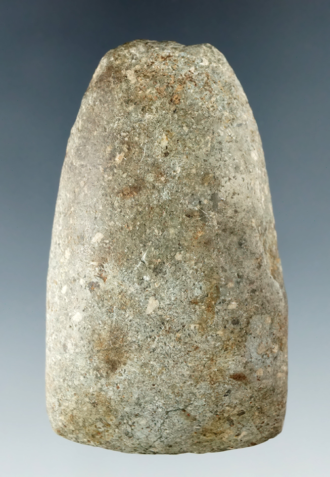 2 1/2" Miniature Hardstone Celt found in Fairfield Co., Ohio. Ex. McClurg, Lar Hothem Collections.
