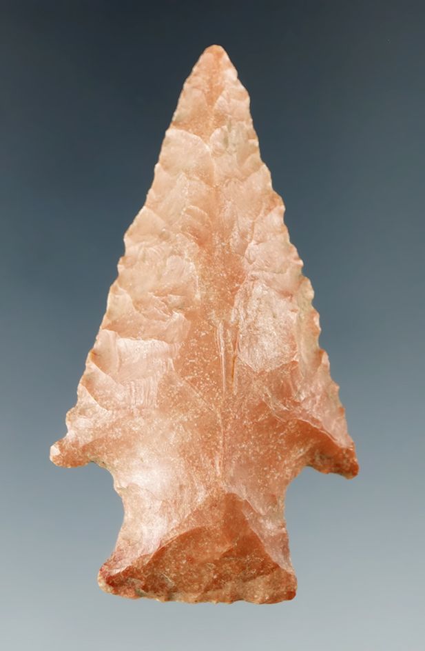 2 1/4" Hardin found in Illinois. Ex. R. Fraser (1940's), Scott Yerkes Collection.