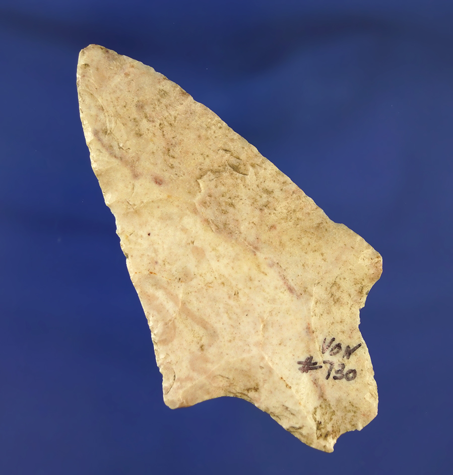 3 3/16" well styled Dickson point found in Missouri.