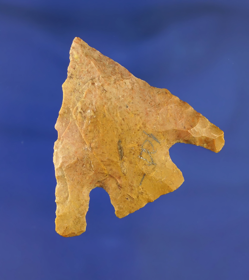 2 1/16" Wade point found near the village Creek site in September 1987.