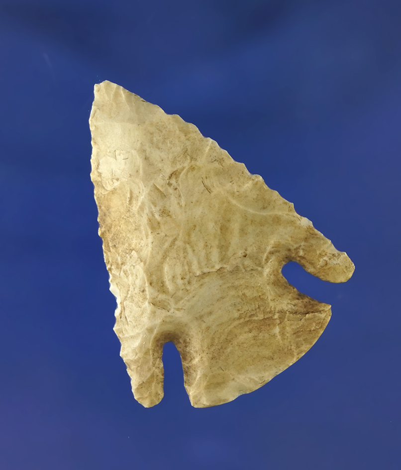 1 15/16" Lost Lake point that is nicely beveled found in Scott Co., Missouri.