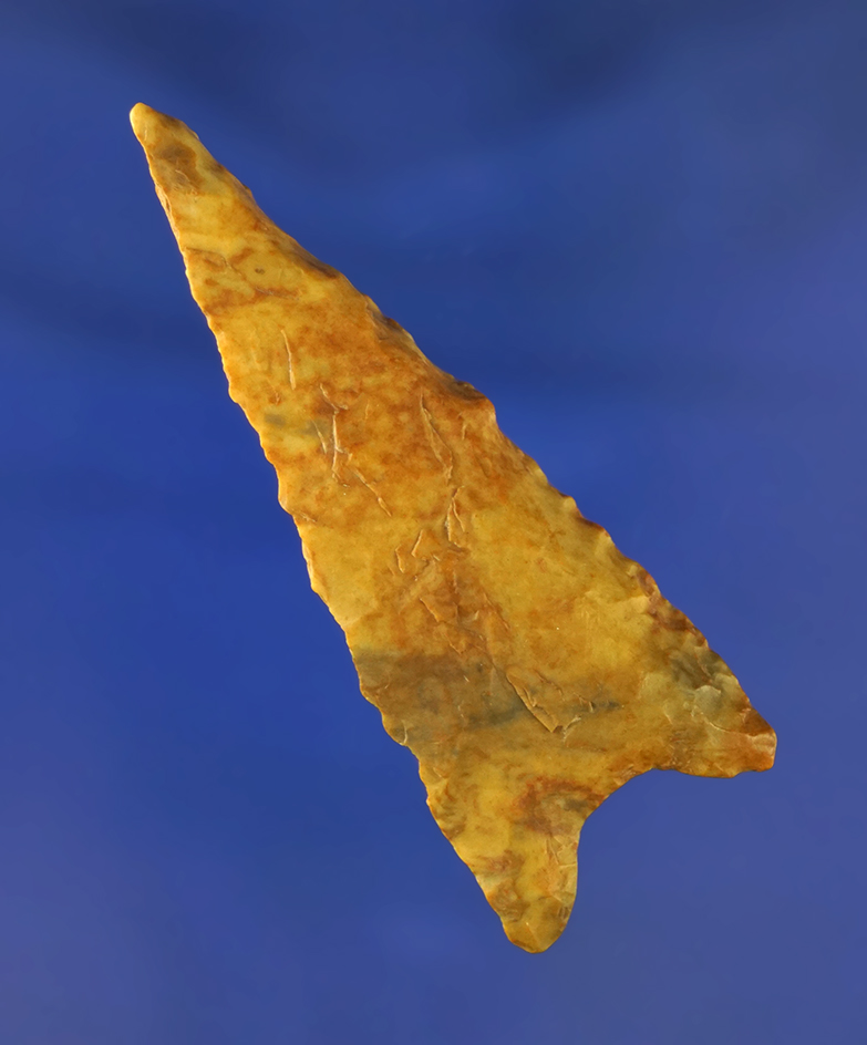 Heavily patinated 2 1/2" beveled Dalton found in Missouri.