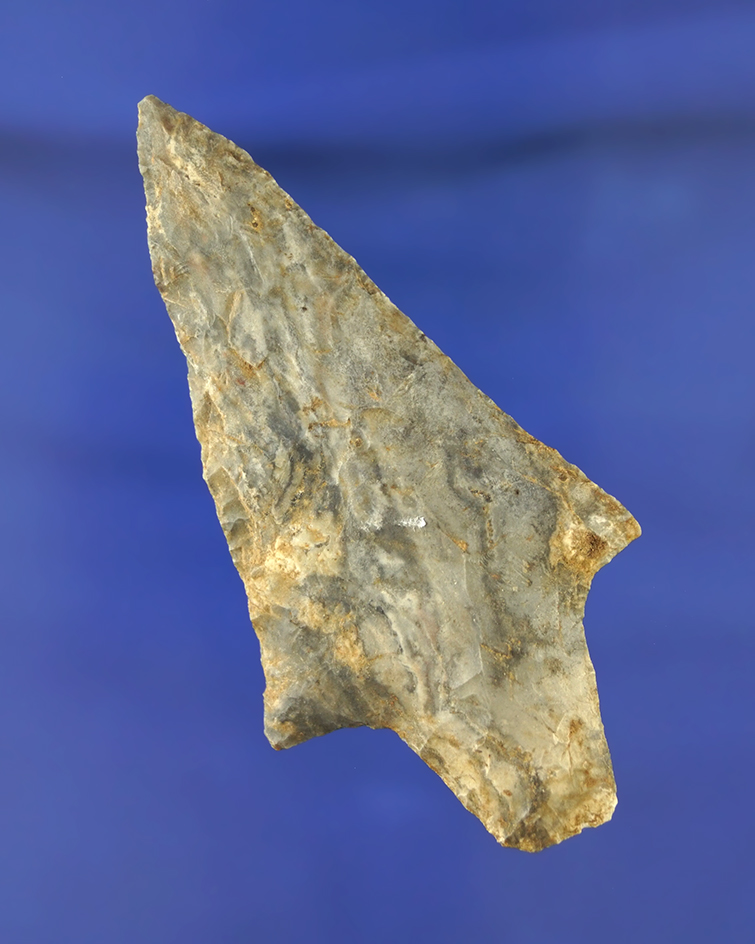 3 3/16" Hidden Valley made from attractive material found in Callaway Co., Missouri. Rogers COA.