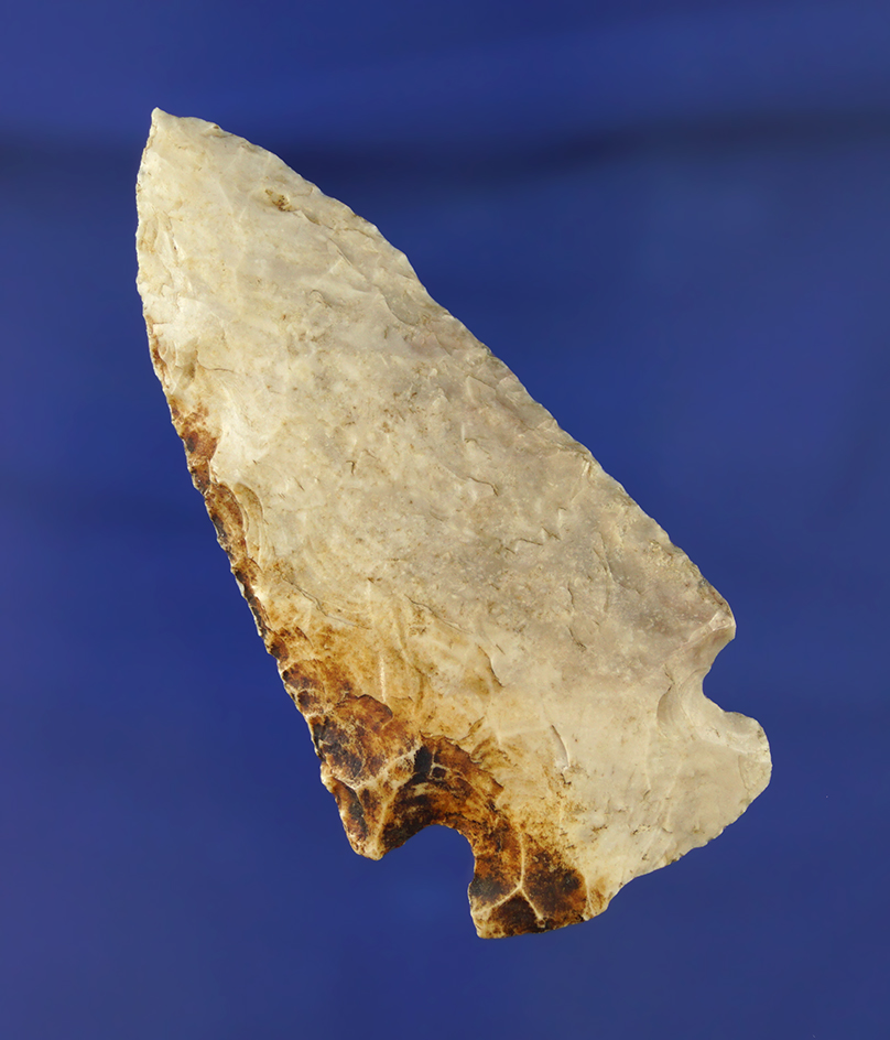2 15/16" Snyders point made from Burlington chert found in Howard Co., Missouri.  Meadows COA.