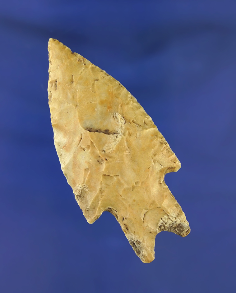 2 15/16" well styled Pedernales point found in Texas.