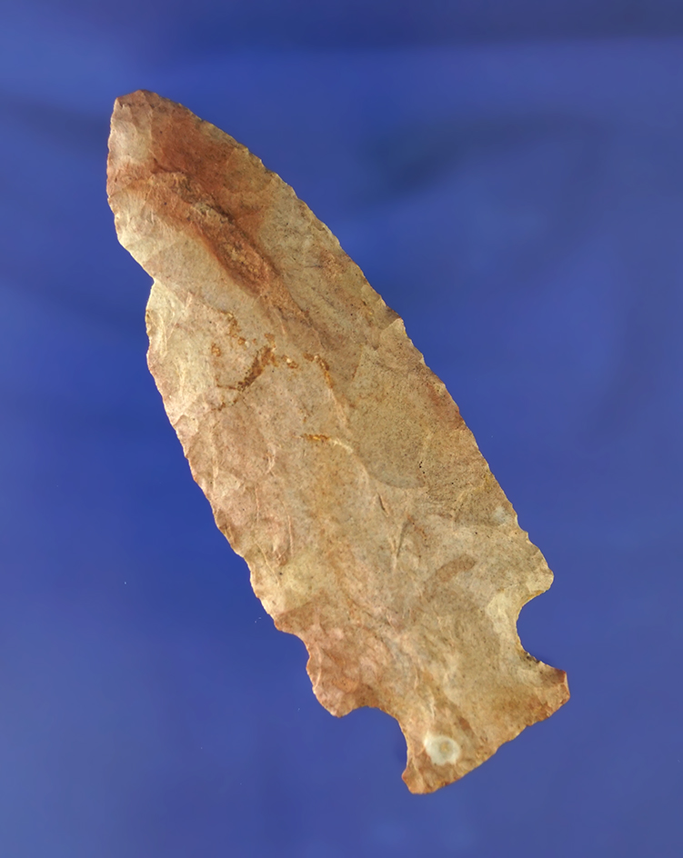 3 1/2" Hopewell made from rare Plum Run Flint found in Stark Co., Ohio.