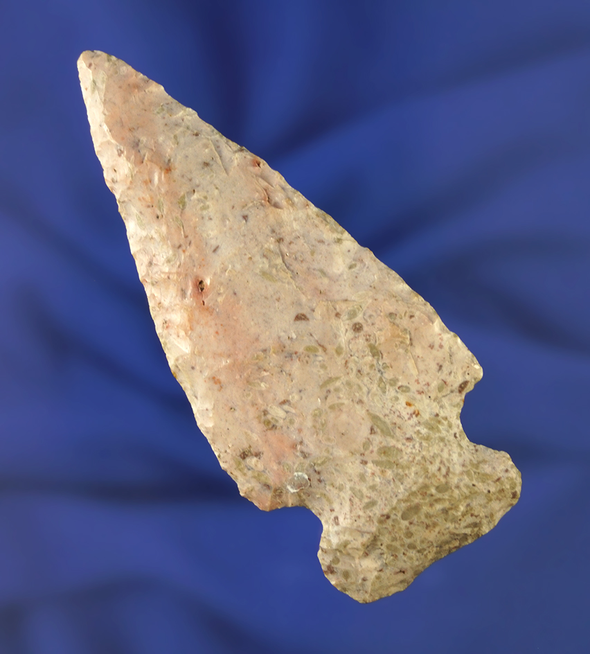 3 1/2" Flint Ridge Flint Knife found in Geauga Co., Ohio in 1918.