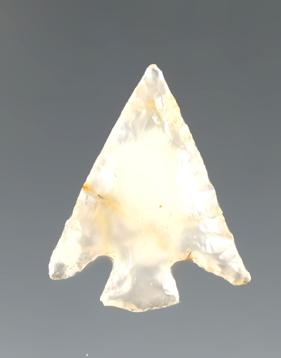 7/8" Columbia plateau made from highly translucent clear agate found near the Columbia River.
