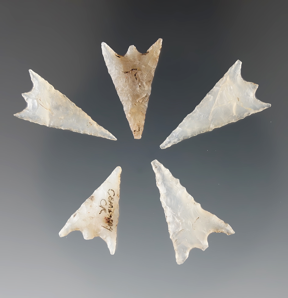 beautifully made Gem points which are all highly translucent found by Dean Thompson - Oregon.