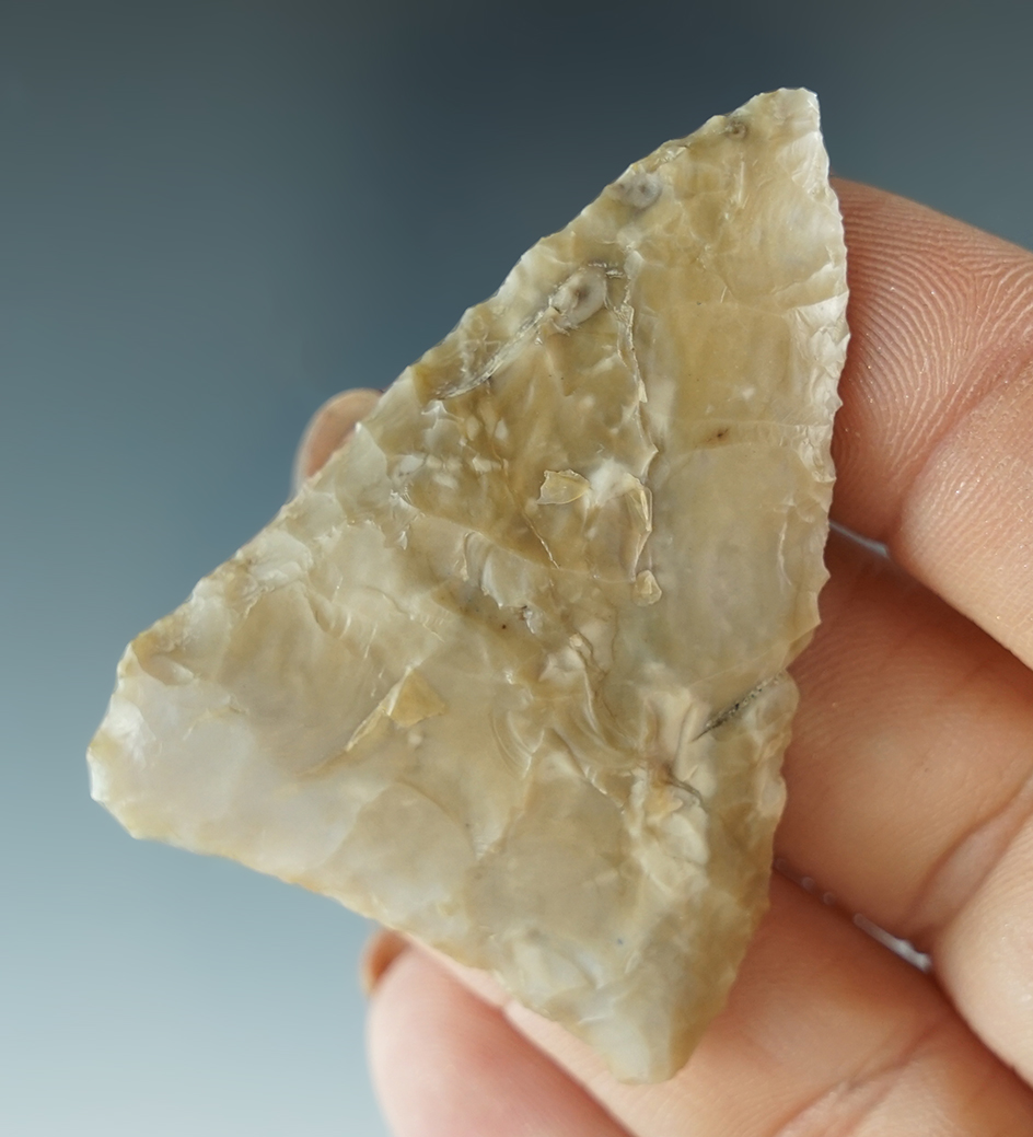 2 1/16" Plateau Pentagonal knife made from attractive material found near the Columbia River.