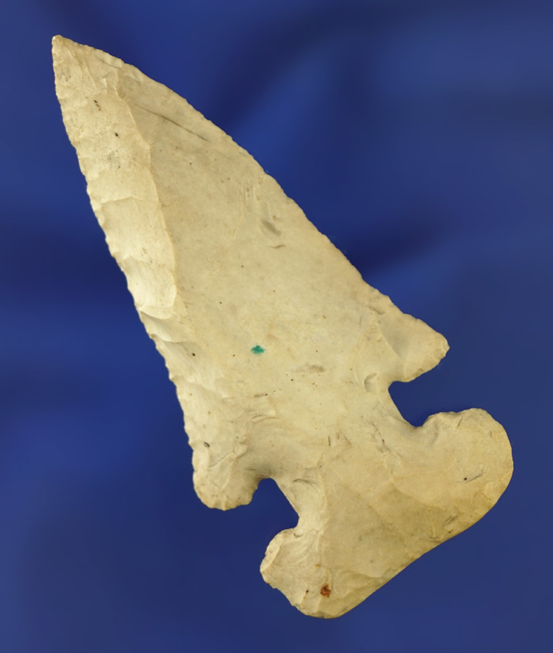 2 5/8" Archaic Thebes E-Notch Bevel found in Miami Co.,  Ohio.