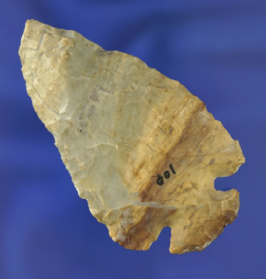 2 13/16" Dovetail made from attractive material found in Coshocton Co.,  Ohio. Ex. Earl Townsend.