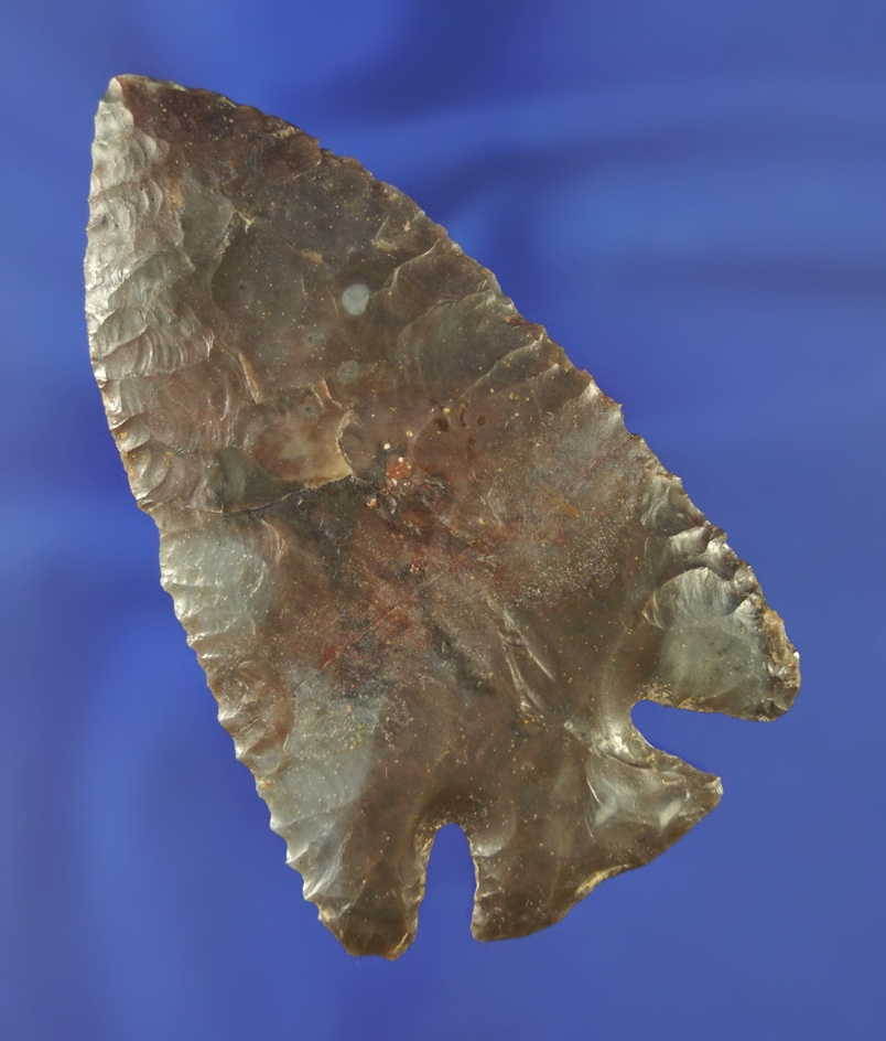 Thin &exceptionally well made 3 1/2" Lost Lake - beautiful Sonora Flint -restoration to 9/16" of tip