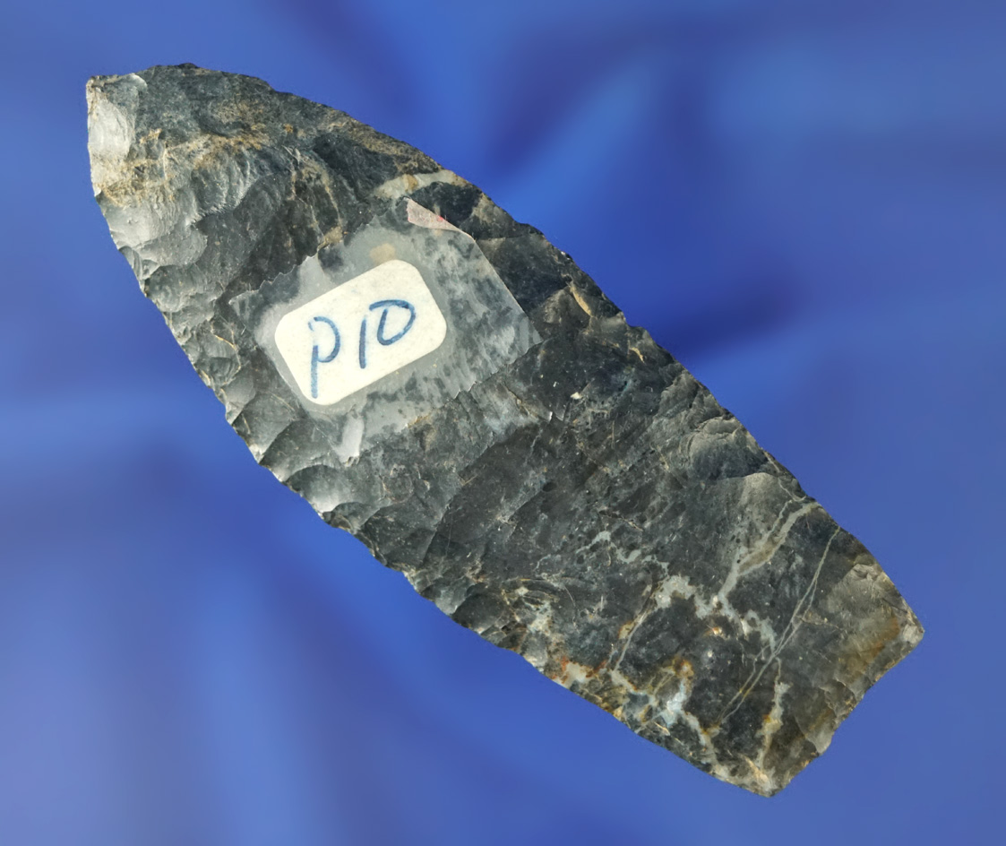 3 3/16" Paleo Lanceolate made from beautiful multi-colored Coshocton Flint found in Ohio.