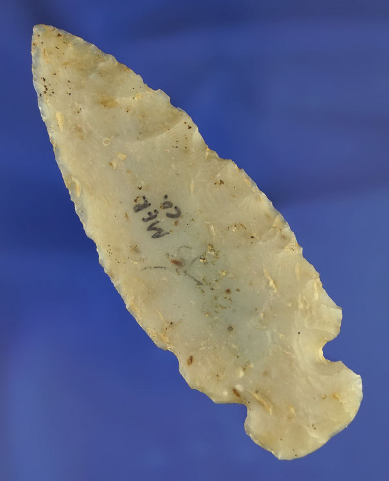 3 9/16" Dovetail - high-quality translucent Flint Ridge chalcedony found in Greene Co.,  Ohio.