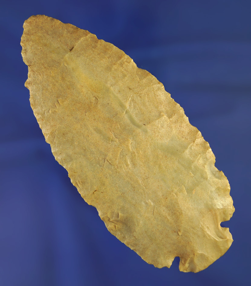 Large 4 5/8" Carter Cave Flint Dovetail found in Hamilton Co.,  Ohio.