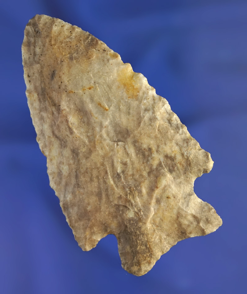 3" Archaic Stilwell made from nicely colored Coshocton Flint.  Found in Xenia Ohio.