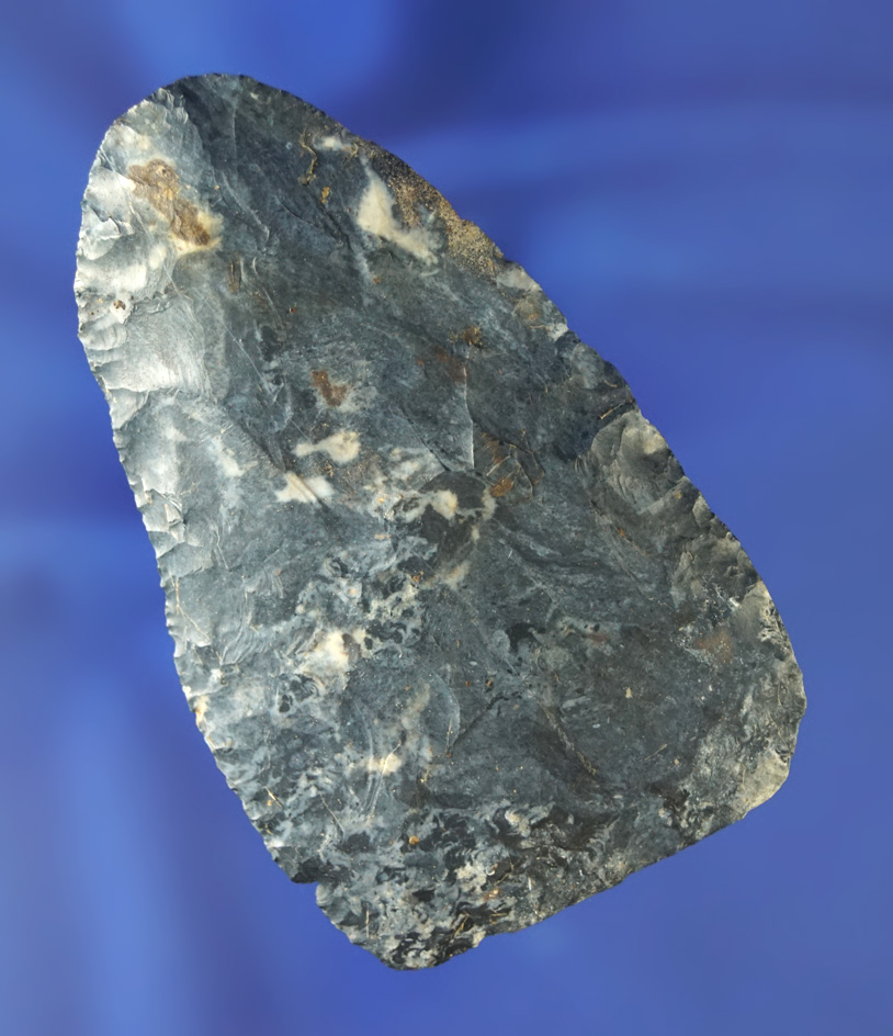 3 1/4" Coshocton Flint Archaic Blade with nice workmanship.  Found in Coshocton Co., Ohio.