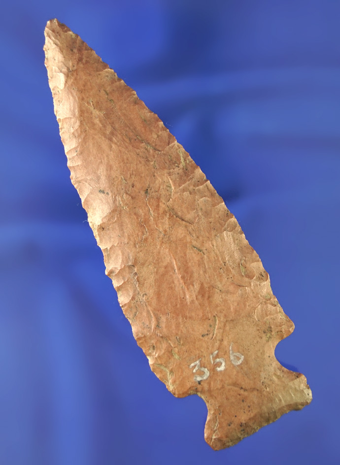 4 1/2" Pink Hopewell found in Xenia Ohio, made from Nethers Flint.