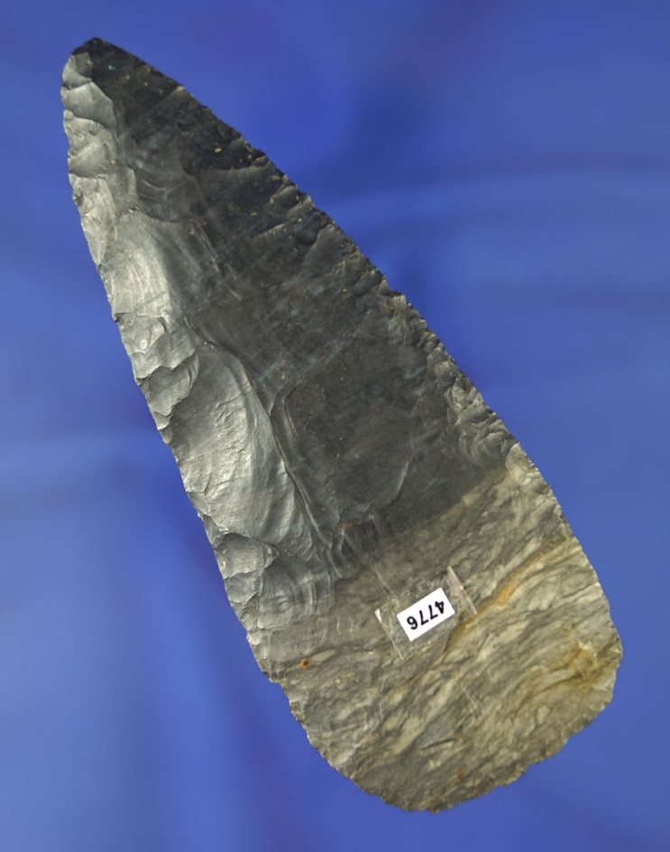 4 7/8" blade made from beautiful Multi-colored Coshocton Flint found in Clark Co.,  Ohio.