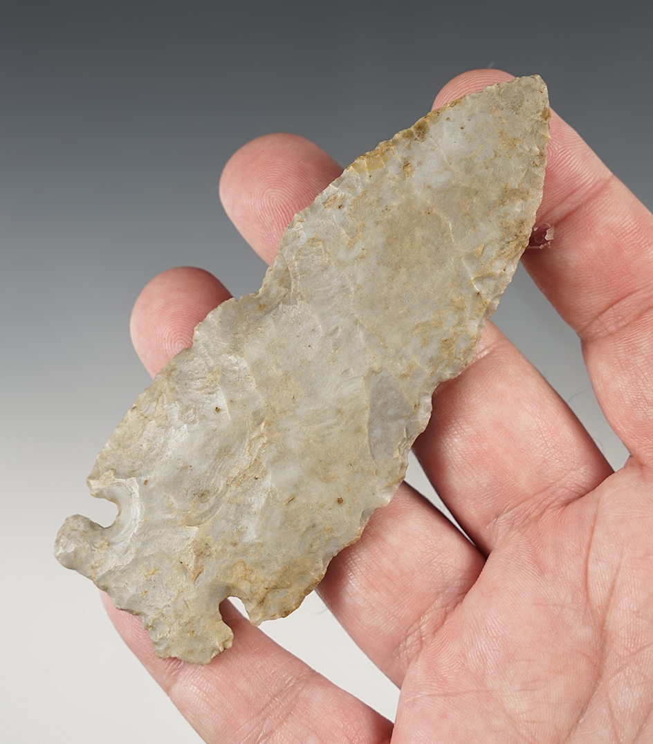 4 1/8" Sidenotch found by Josh Carpenter in Pleasant Township, Hancock Co., Ohio. 