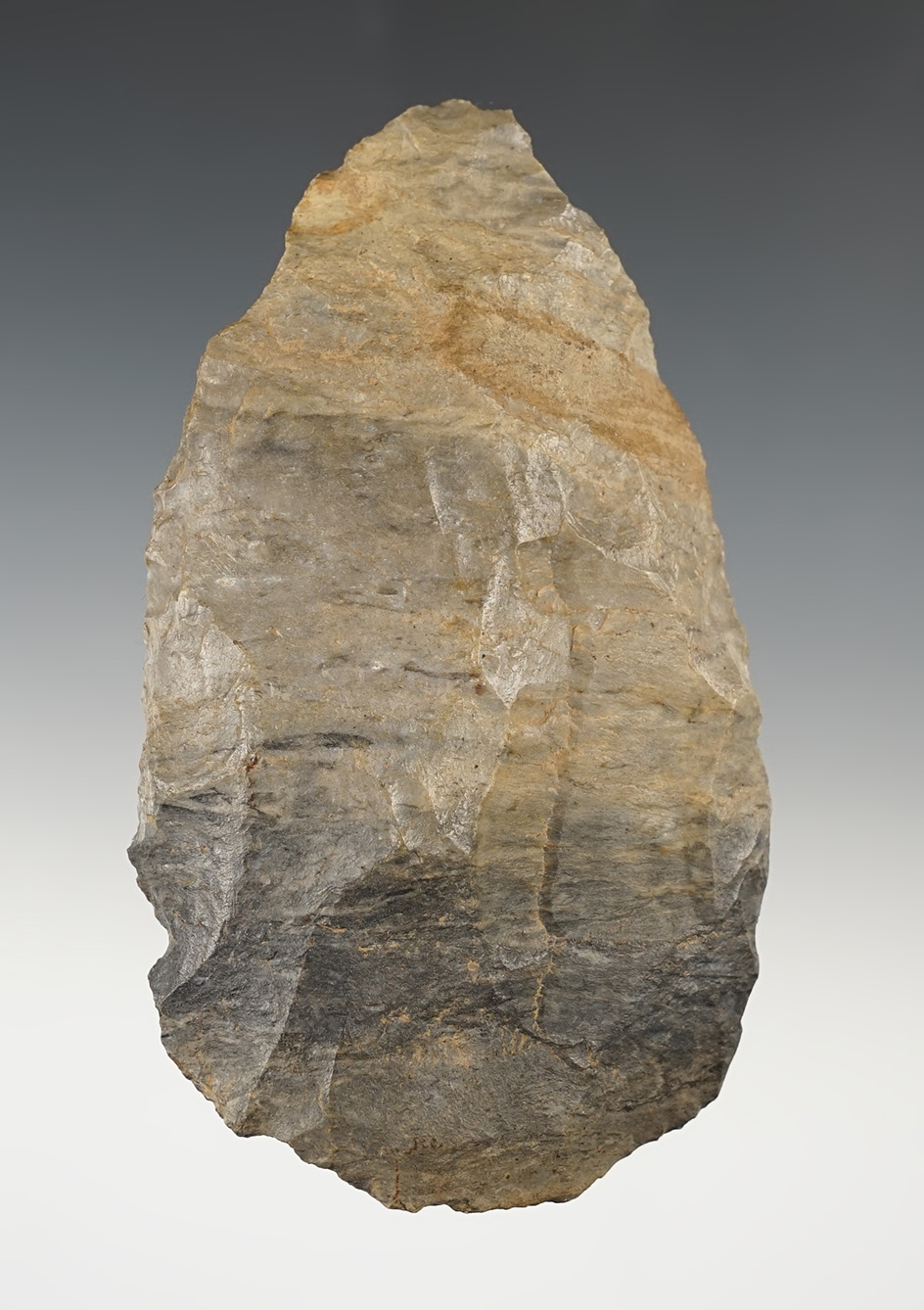 5 1/16" Blade made from Coshocton Flint. Found in Coshocton Co., Ohio.