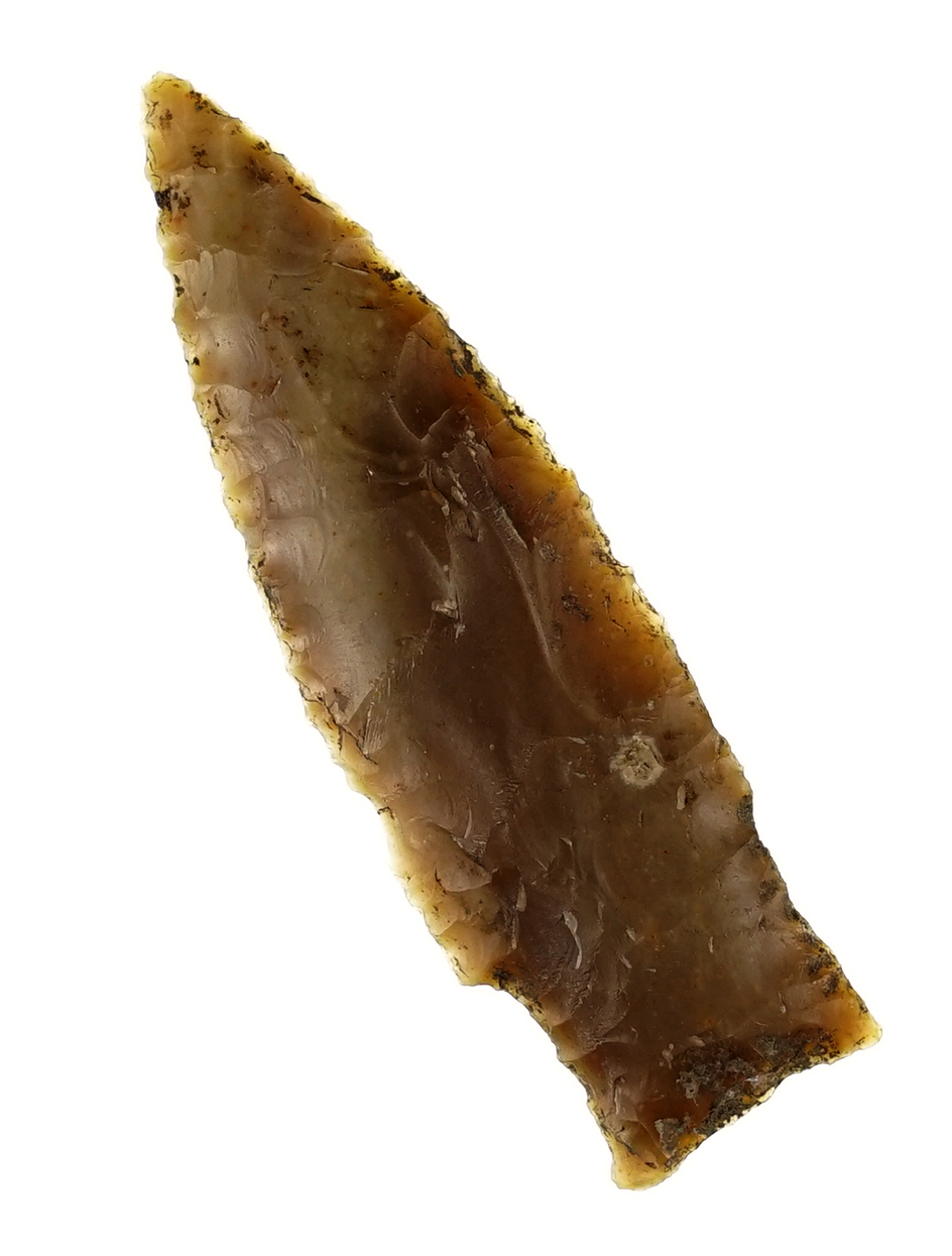 2 3/8" Darl point found in Williamson Co., Texas. Comes with a Rogers COA.